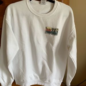 Ron Jon Surf Shop white crew neck sweatshirt